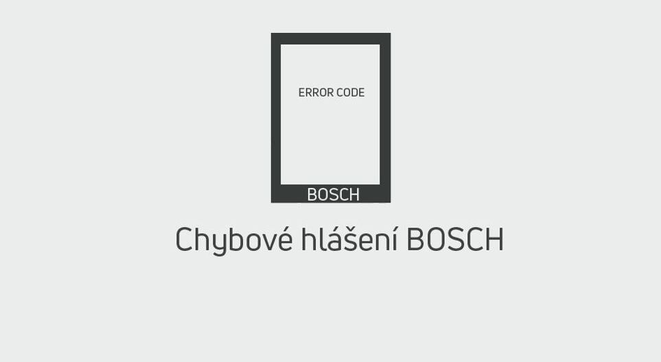 Chybová hlášení, elektrokola s motorem - BOSCH