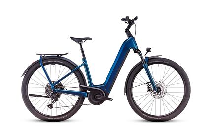 Cube Kathmandu Hybrid EX, easy entry - electricblue´n´chrome