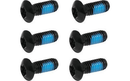 Šrouby na kotouče M5 x 10 mm, Torx 25, 6 ks, černé