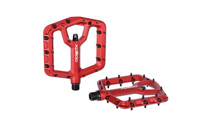 Pedál Xpedo TRIDENT cervená, 9/16", platforma