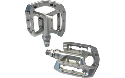 pedály SHIMANO PD-GR500 Flat stříbrné v krabičce