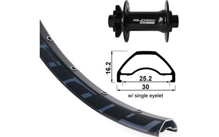 Pr.kolo 29" XLC 6-der.crnTA 15 110mm Rodi Ready 25 DISK crn .Niro-výplet(crn)