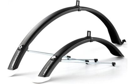 Blatník 28" P + Z plast 44 mm Simpla UBIQUIT Black/White, vzpěry
