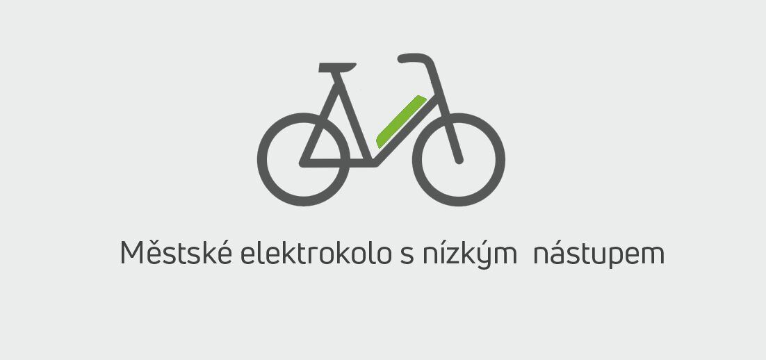 Městské elektrokolo s nízkým nástupem