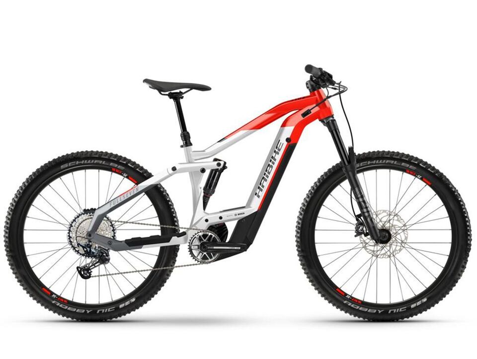 Haibike Fullseven 9 - Cool grey/ red