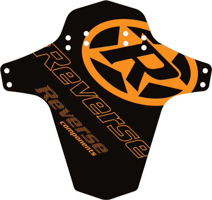 Blatník přední Reverse MudGuard Logo Black / Fox Orange