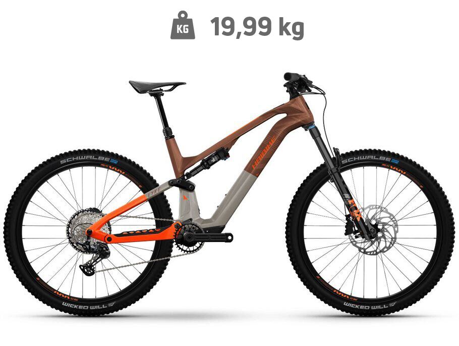 Haibike Lyke CF 10 - Leather/Orange-gloss