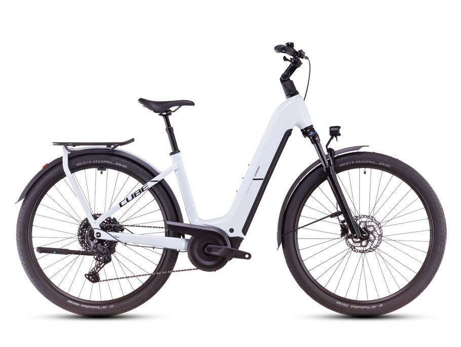 Cube Kathmandu Hybrid ONE, easy entry - polarwhite´n´black
