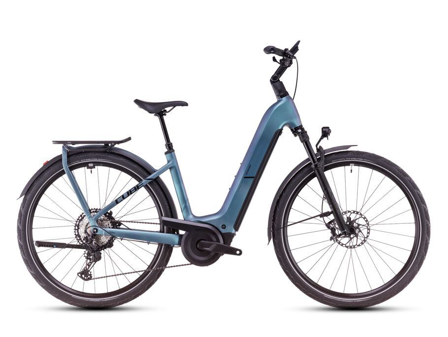 Cube Kathmandu Hybrid SLX, easy entry - smaragdgrey´n´black