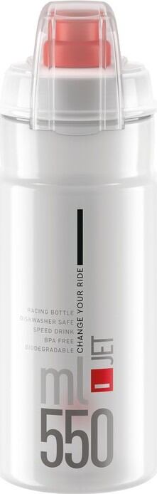 Láhev na pití Elite Jet Plus 550ml, cirá/cervená