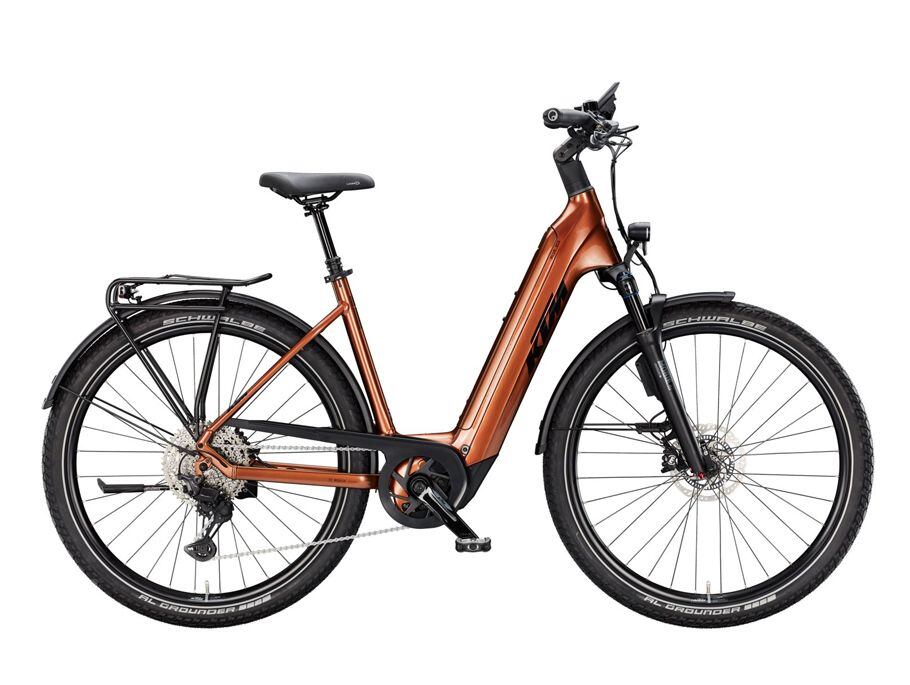 KTM Macina Gran 810 ABS 29, easy entry - Terra (Black+Orange)