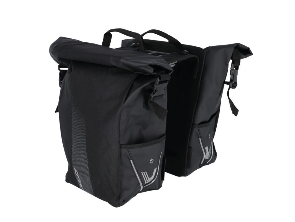 XLC V-light Rolltop brašna dvojitá cerná MIK