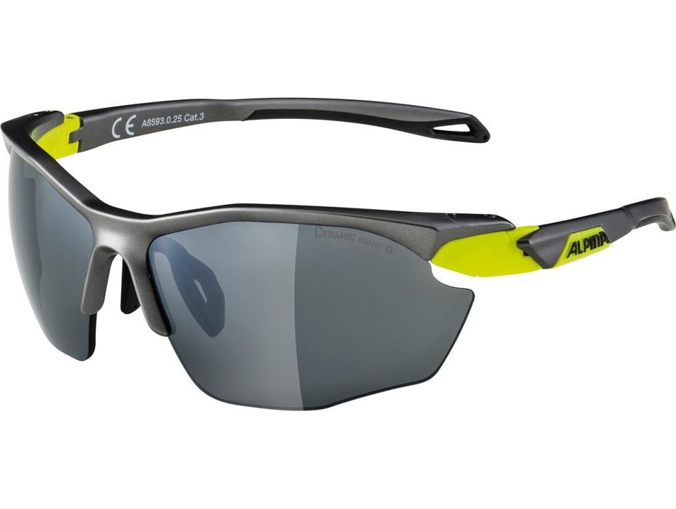 Slunecní brýle Alpina Twist Five HR CM+ Obroucky cín/žlutá Sklo Ceramic crn zrc.