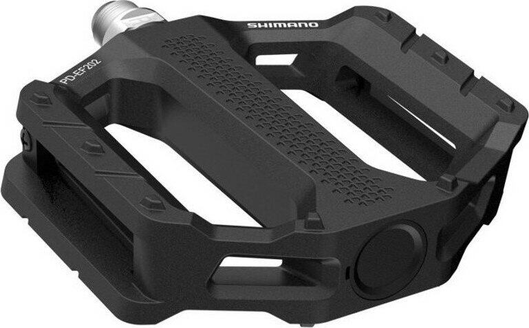 pedály SHIMANO  PD-EF202 Flat černé, v krabičce