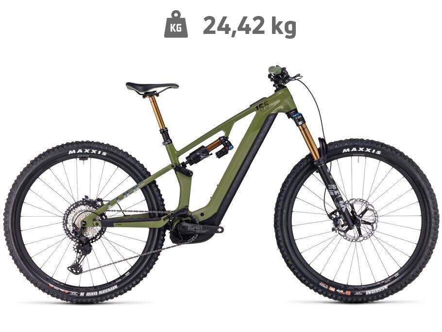 Cube Stereo Hybrid ONE55 C:68X TM 750 - olive´n´chrome