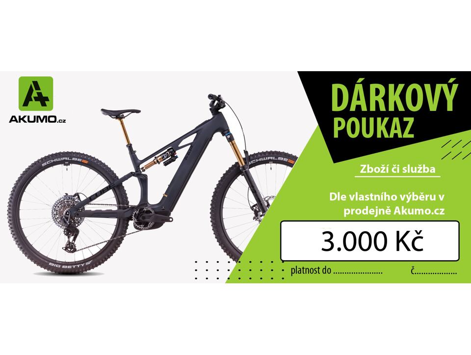 Dárkový poukaz v hodnotě 3.000 Kč