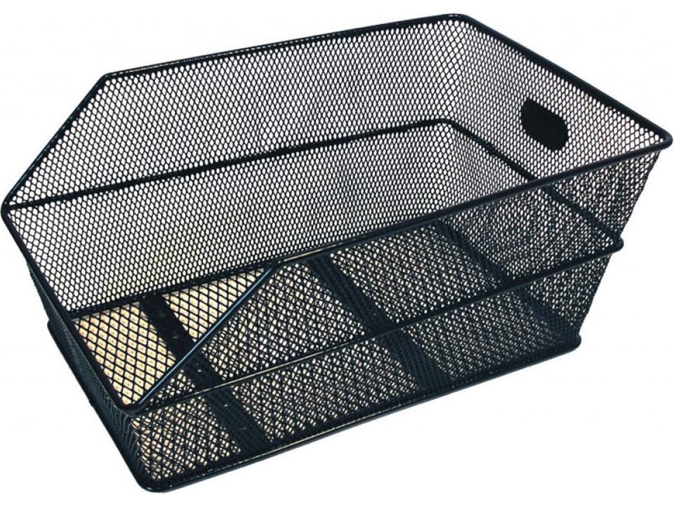 Koš zadní z PVC černý na školní tašku, 38x24x11 cm, hustě vypletený