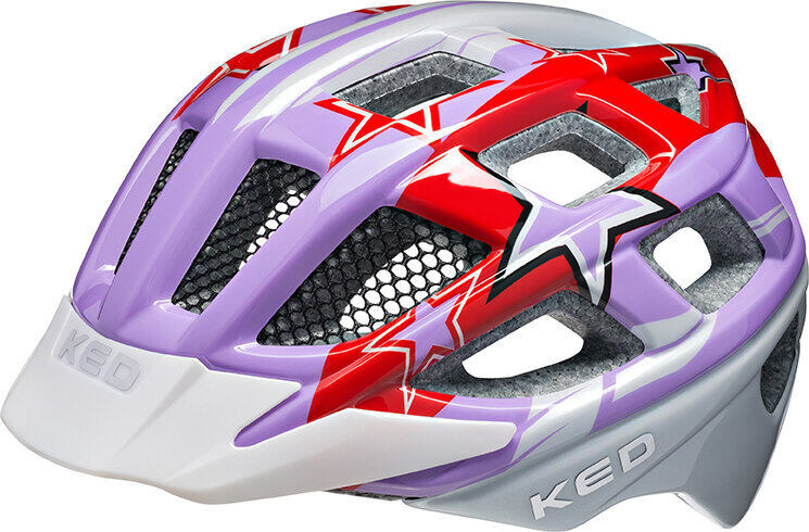 přilba KED Kailu M Purple Red Stars 53-59 cm