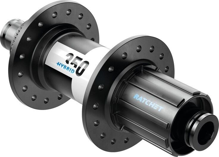 Náboj z.k. DT Swiss 350 Hybrid MTB DB 148/12mm TA Boost, 32d.,CL, Shim. Steel