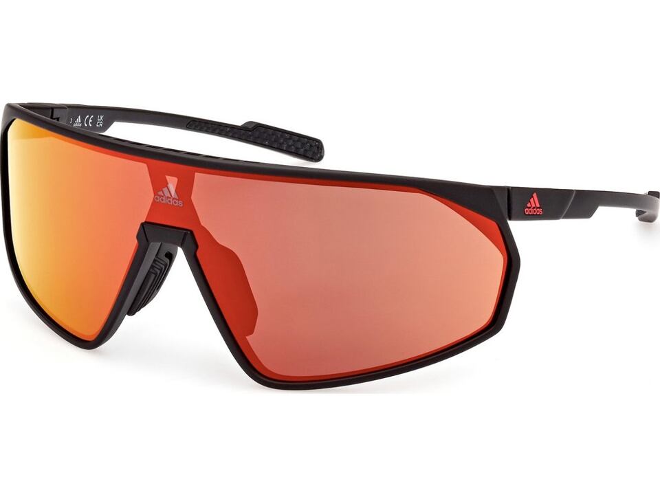 Sluneční brýle ADIDAS Sport SP0074 - Matte Black/Roviex Mirror