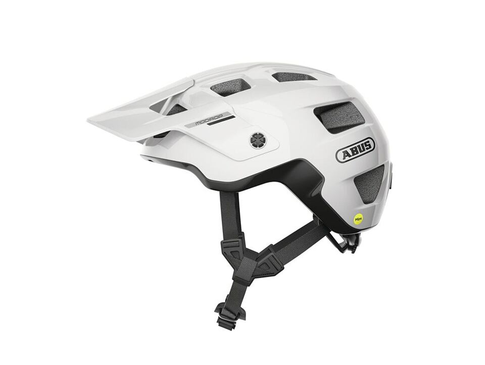 přilba ABUS - MoDrop MIPS shiny white