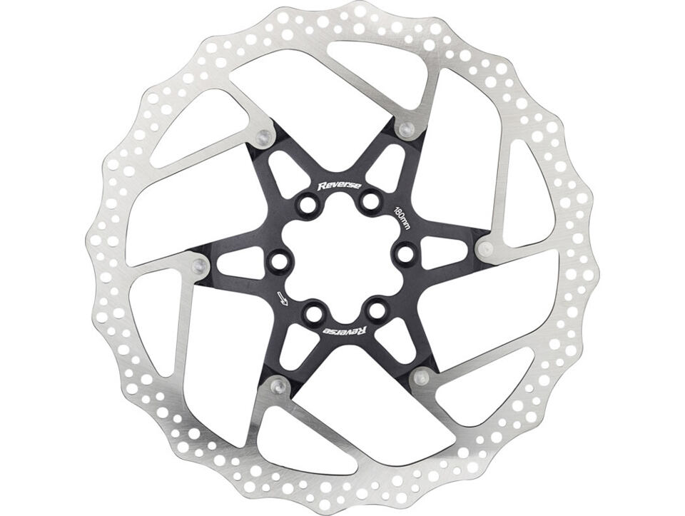 Brzdový kotouč 180 mm, 6 děr, Reverse Alloy/Steel, Black