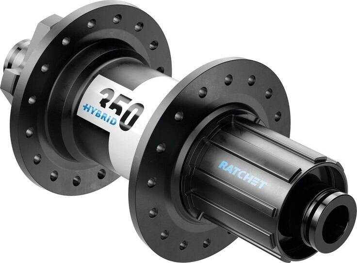 Náboj z.k. DT Swiss 350 Hybrid MTB DB 148/12mm TA Boost,32d, IS 6-š, Shim.St