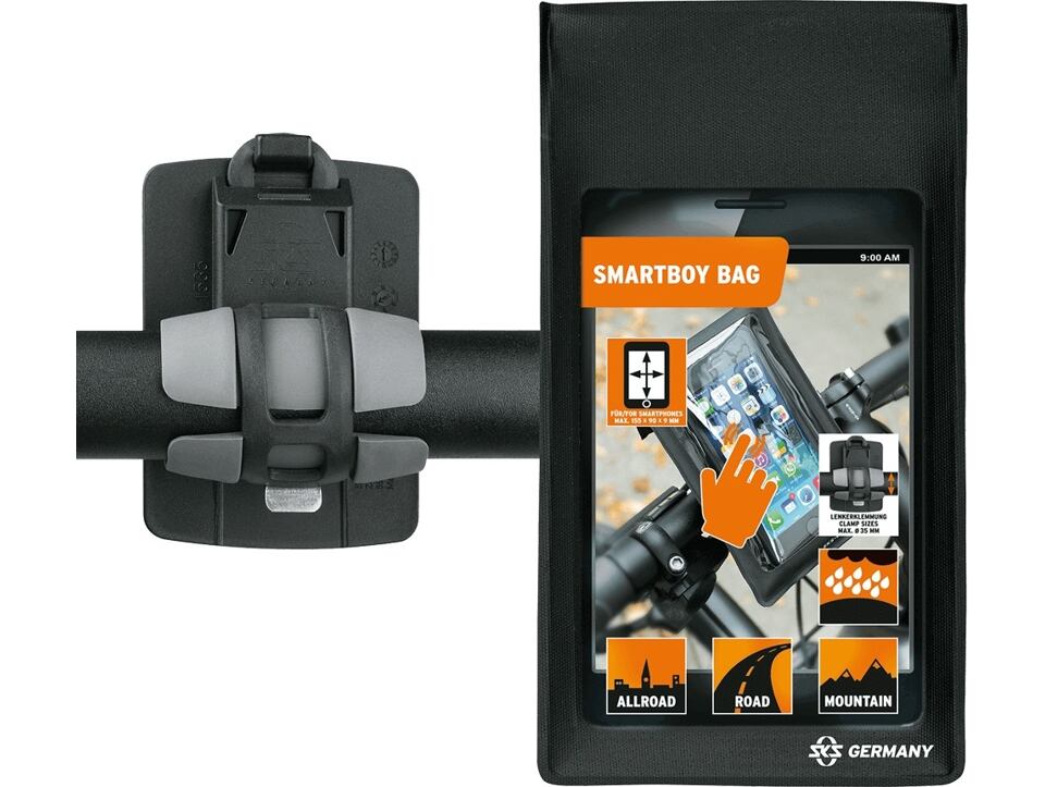 Smartphone držák SKS Smartboy cerná,umelá hmota, vcetne taška
