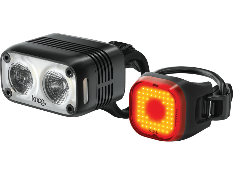 Sada světel KNOG Blinder Road 600, Mini Square Rear & Blinder Mount (2024)