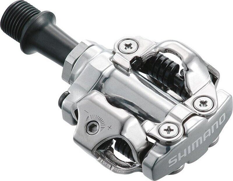 pedály SHIMANO SPD PD-M540 stříbrné s kufry SM-SH51 v krabičce