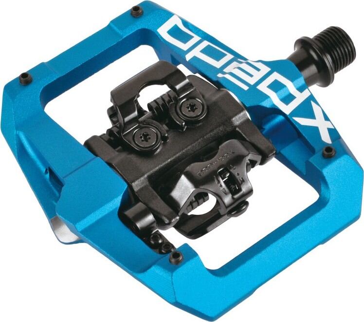 Pedál Xpedo Clipless GFX modrá, 9/16", oboustr. XPT