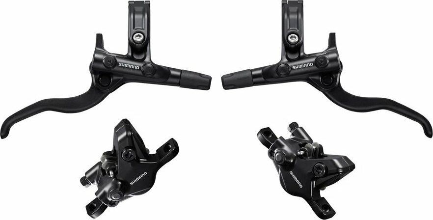 brzda kotoučová SHIMANO Deore MT410 p+z (750+1450 mm) komplet bez kotoučů, (zadní J-kit)
