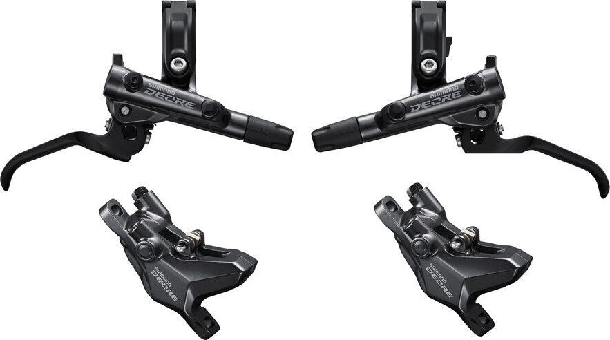 brzda kotoučová SHIMANO Deore M6100 p+z (800+1600 mm) komplet bez kotoučů, (zadní J-kit)