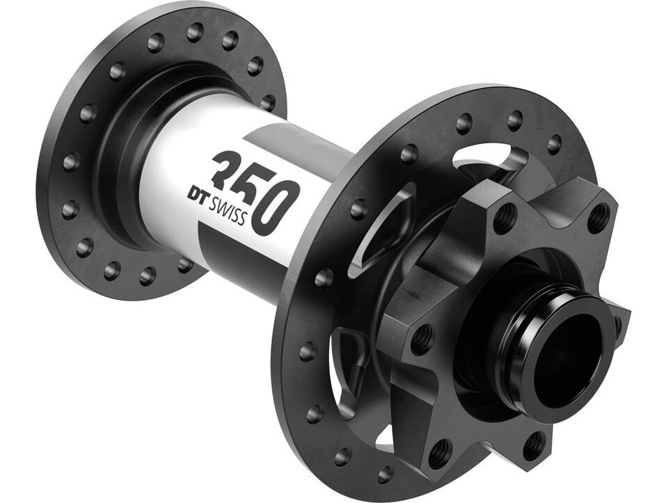 Náboj pr.k. DT Swiss 350 MTB Kotouc.brzd 110/15mm TA Boost, 28 der, IS 6-šroub