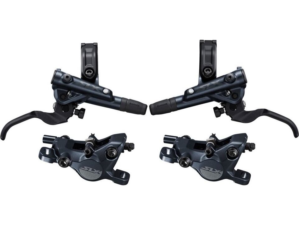 brzda kotoučová SHIMANO SLX M7120 čtyřpístková p+z (900+ 1700 mm) komplet bez kotoučů (zadní J-kit)