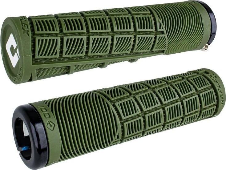 Gripy MTB ODI Reflex V2.1 135 mm White/army green