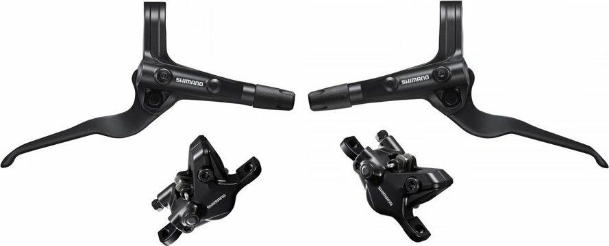brzda kotoučová SHIMANO Deore MT402/MT410 přední a zadní komplet bez kotoučů J-kit v krabičce