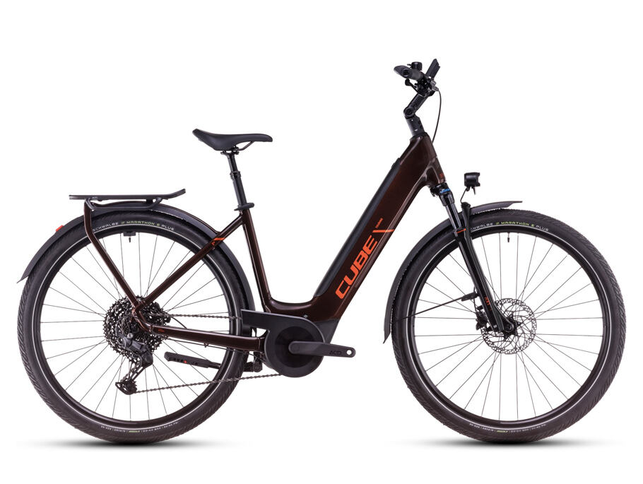 Cube Touring Hybrid PRO 625, easy entry - Cinnamon´n´orange