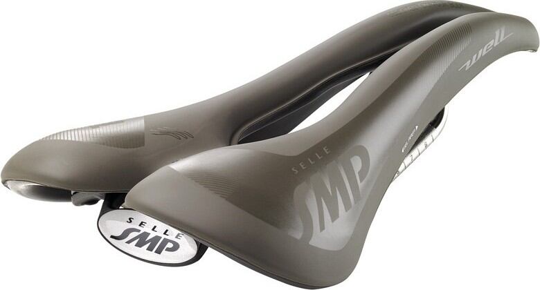 Sedlo Selle SMP Well Gel Brown Gravel hnedá, unisex, 280x144mm, cca 350g