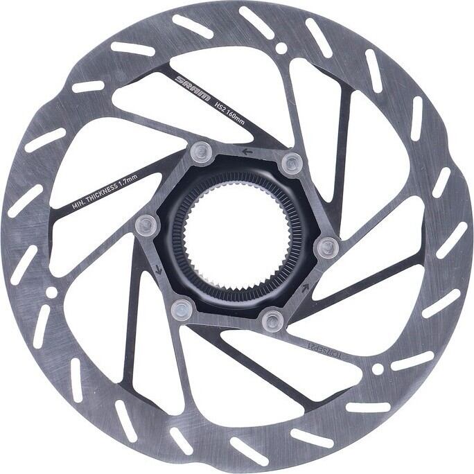 Brzdový kotouc SRAM DB HS2 Ø160mm, stríbrná, Centerlock, zaobl.