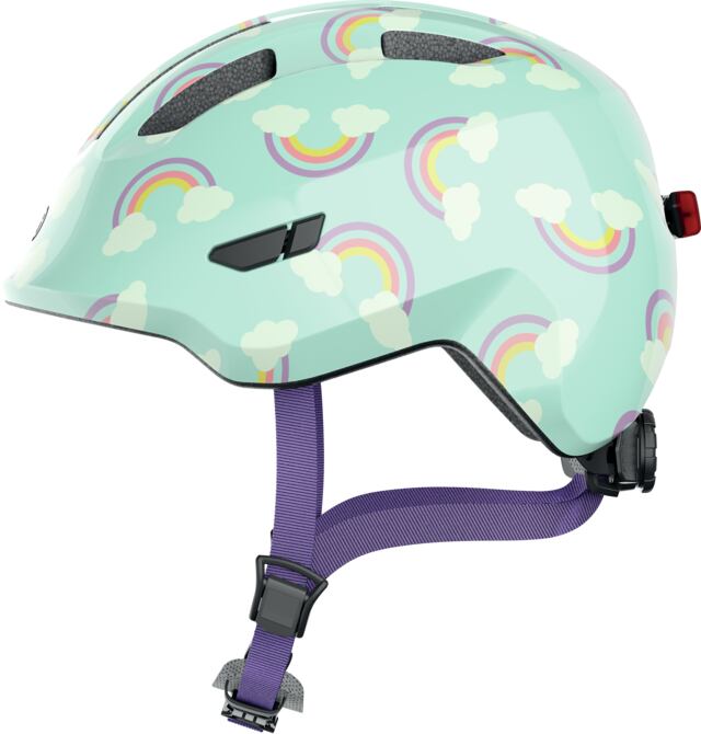 přilba ABUS - Smiley 3.0 LED blue rainbow