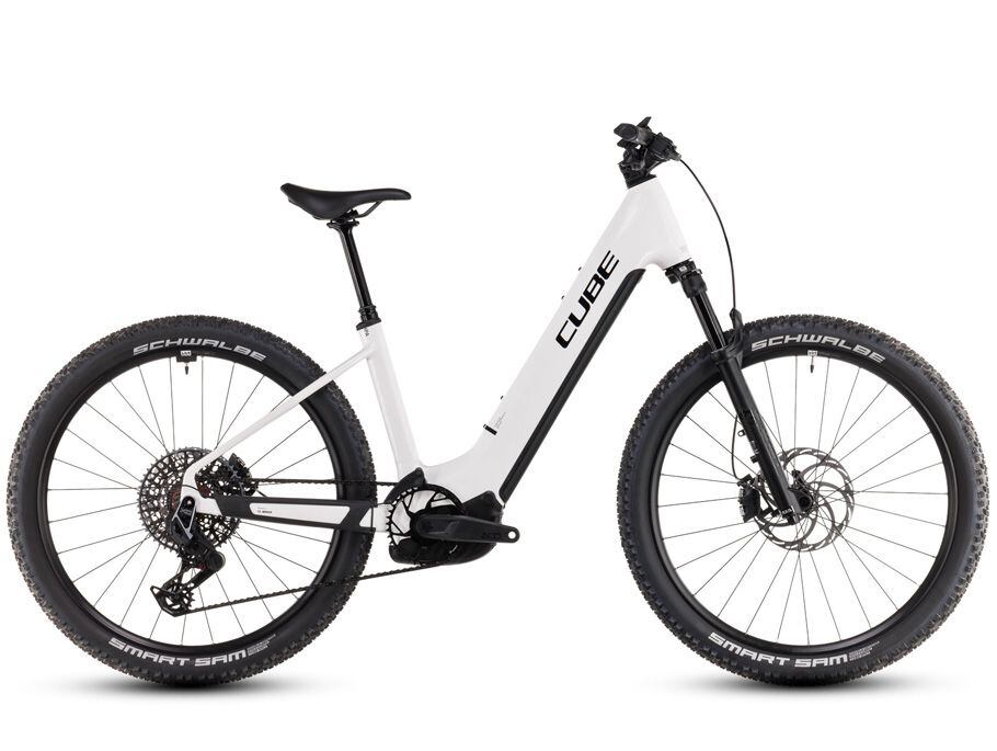 Cube Reaction Hybrid SLT 800, easy entry - Metallicwhite´n´black - 27,5"