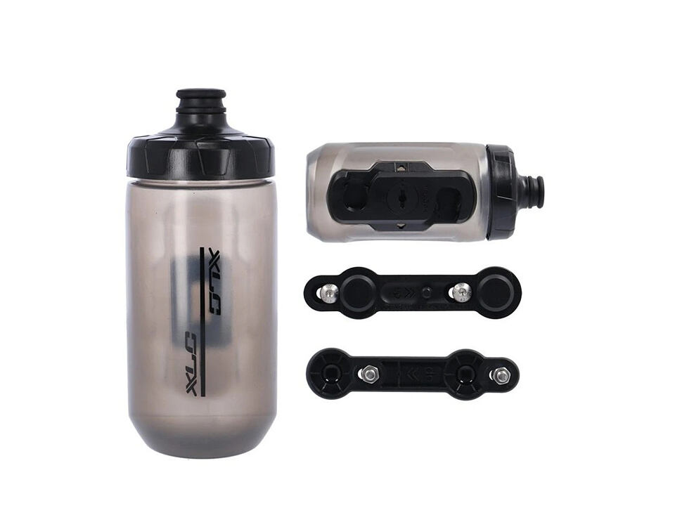 Láhev na pití 450ml - magnet - XLC MRS sada MR-S05, čírá, vc.Fidlock Adaptéru