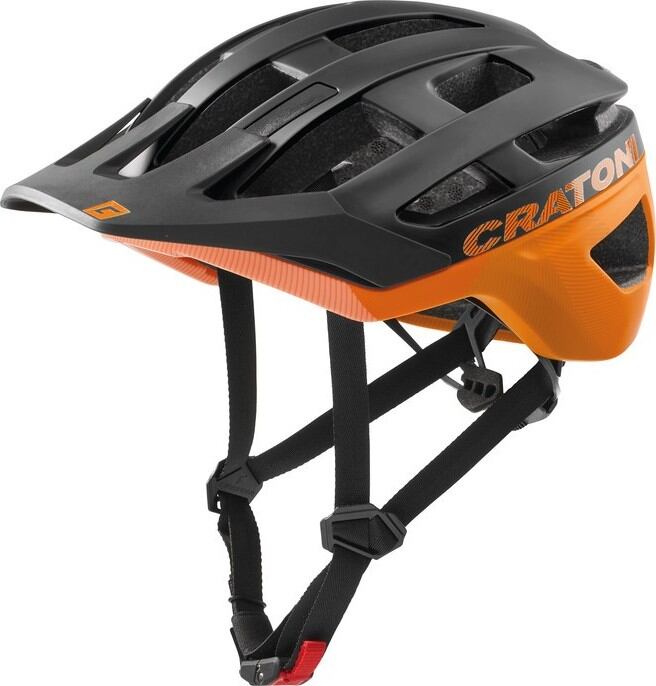 Cyklistická helma Cratoni AllRace (MTB) vel.S/M (52-57cm) cerná/neon.oranž.mat