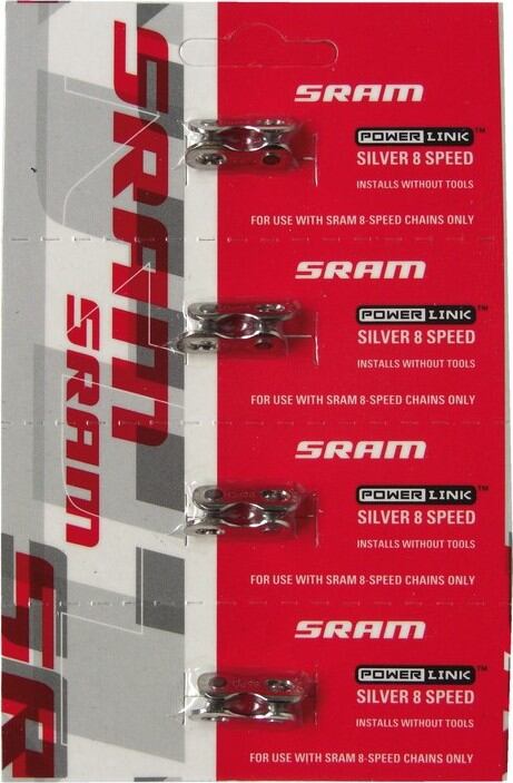 Spojka retezu SRAM Set/4ks, stríbr.6/7/8-st., Power Link