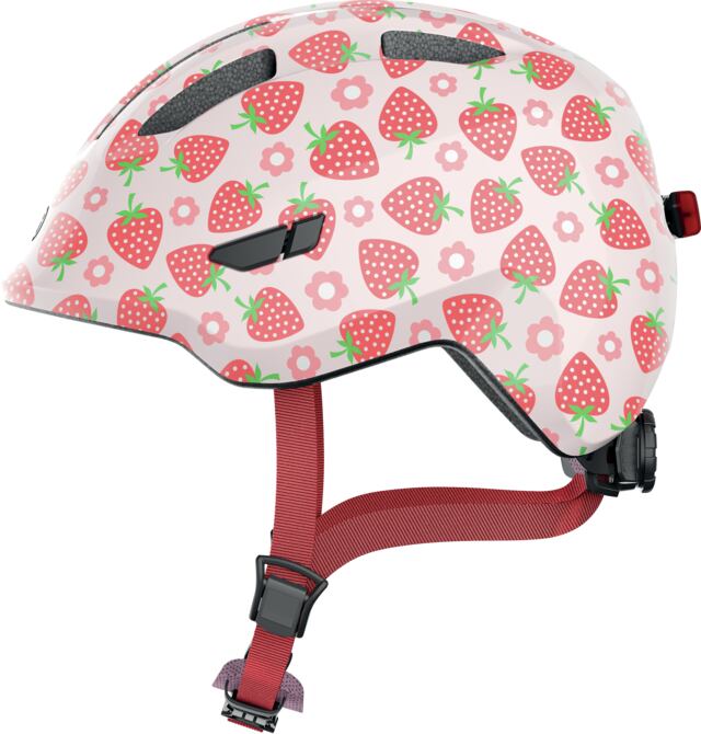 přilba ABUS - Smiley 3.0 LED rose strawberry