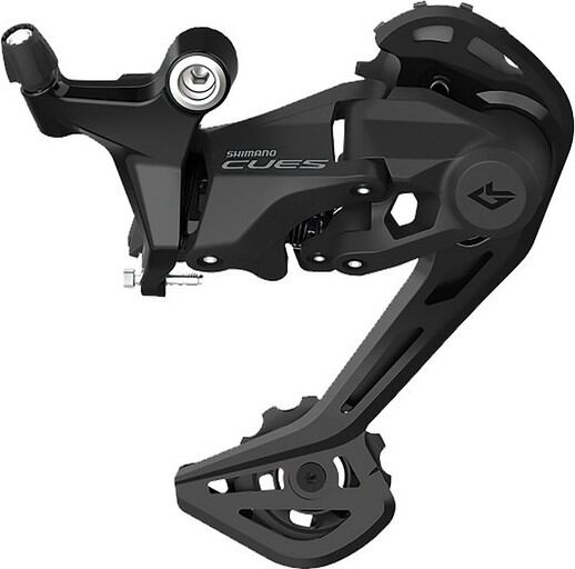 Menic Shimano Cues RD-U4020 9-st., Shadow, dl.vodítko, crn., 11-36