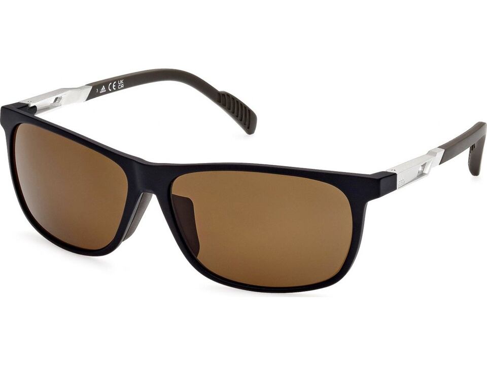Sluneční brýle ADIDAS Sport SP0061 Matte Black/Brown Polarized
