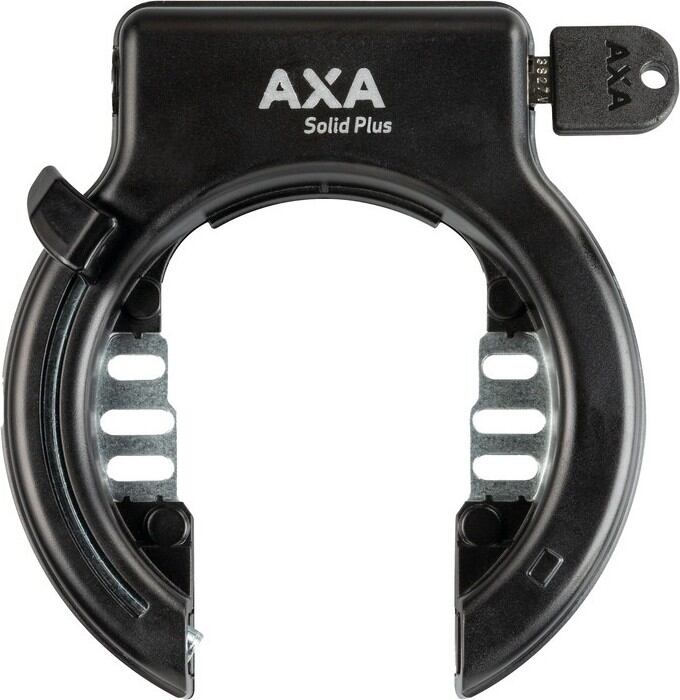 Rám.zámek AXA Solid Plus zasouvací cerná, pro mont.na rám