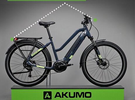 Haibike Trekking 5 low standover 2022 - blue/canary